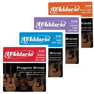 D'addario Phosphor Bronze Acoustic Guitar Strings