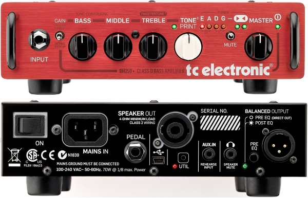 TC Electronic BH250 bass amp head